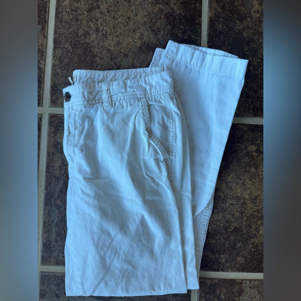 J Crew Women’s White ankle pant size 4